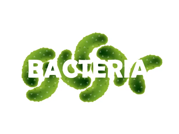 Hermoso diseño gráfico de bacterias con fondo blanco — Vector de stock