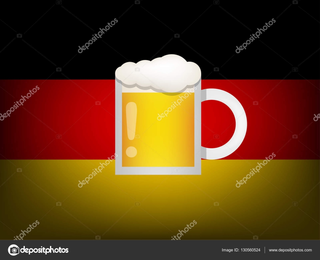Verre De Bière Avec Collation Et Drapeau Allemagne Banque D'Images et  Photos Libres De Droits. Image 85711174