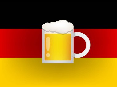 bardak bira Almanya bayrağı