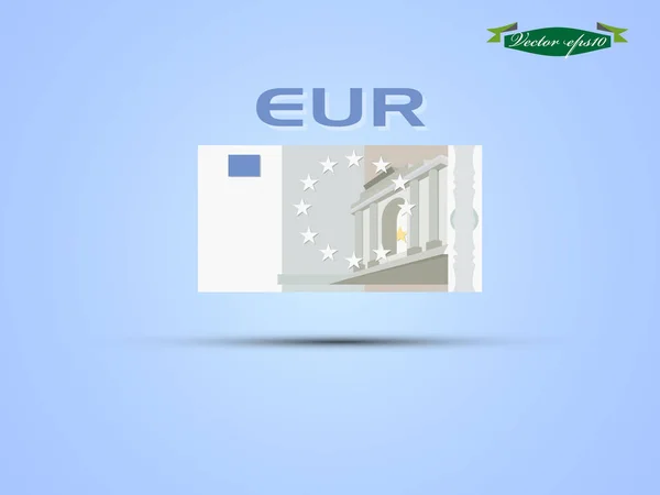 Минимальный вектор графического дизайна Европейского союза EUR бумажные деньги — стоковый вектор