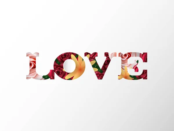 Illustration Vektor Design Konzept Der Liebe Valentinstag — Stockvektor