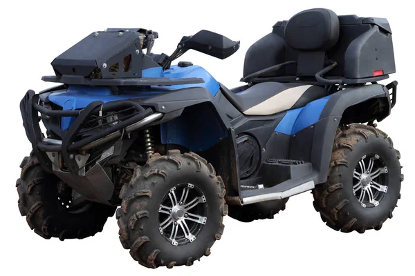 Blauwe quad bike. — Stockfoto