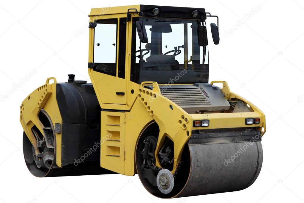 Modern road roller.