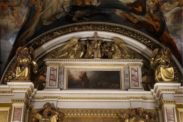 As pinturas e o interior da Catedral de São Isaac . — Fotografia de Stock