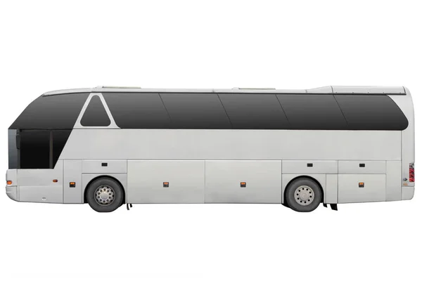 Grey tour bus. — Stock Photo, Image