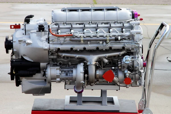 Modern air-cooled engine. — Stock Photo, Image