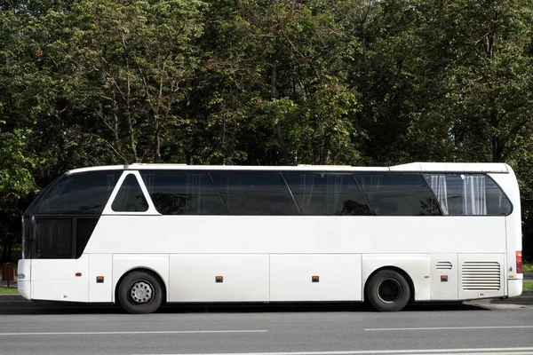 Modern white bus. — Stock Photo, Image