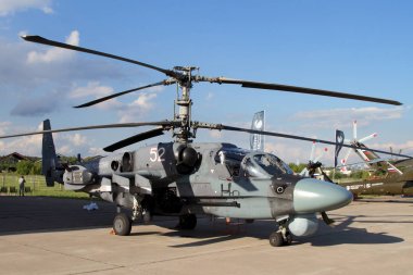 Askeri helikopter Ka-52 timsah, uluslararası Aviatio