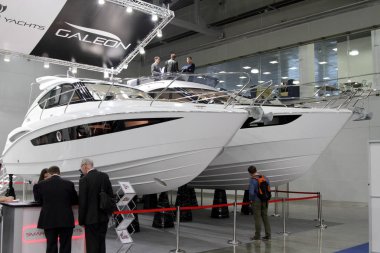 Deniz Yat Galeon Moskova'da 10 Uluslararası boat show için. Russ