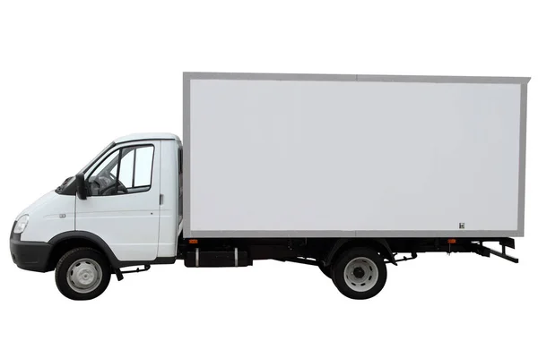 Moderne witte vrachtwagen. — Stockfoto