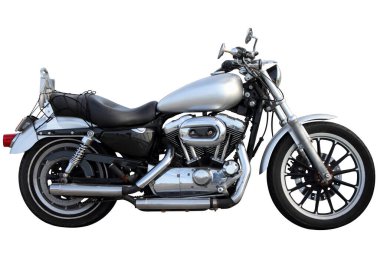 Beyaz arka plan üzerinde izole Modern motosiklet.