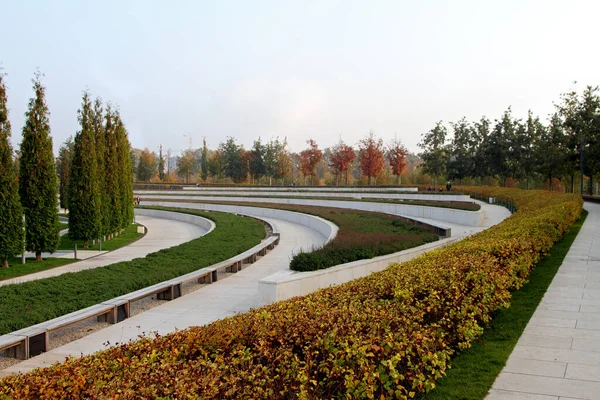 Krasnodar Rússia Outubro 2019 Labirintos Pedra Caminhos Parque Cidade Galega — Fotografia de Stock