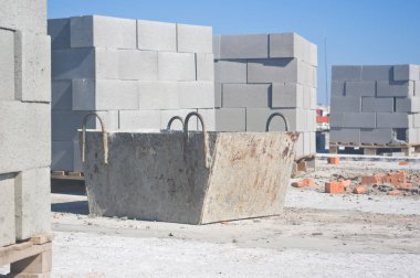 Beton ve İnşaat için meltem blokları palet için küvet