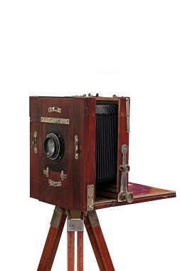 izole eski fotoğraf makinesi