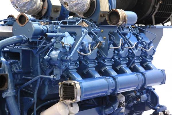 Large diesel engine Stock Photo