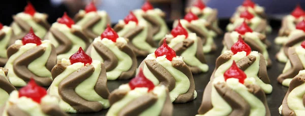 Tri-color cookies — Stock Photo, Image