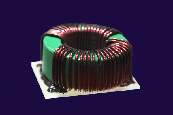 Toroidal transformer close up — Stock Photo, Image