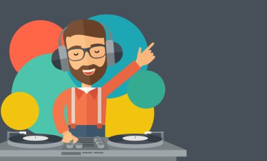 DJ müzik karıştırma.