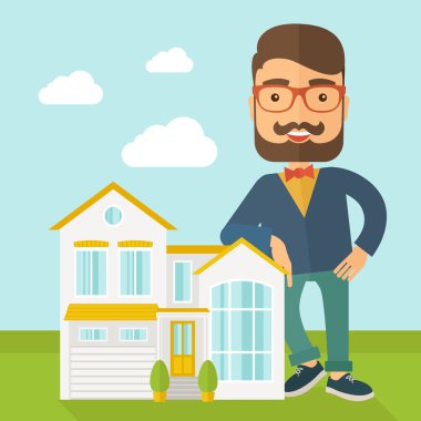 Agent poses for use in advertising.