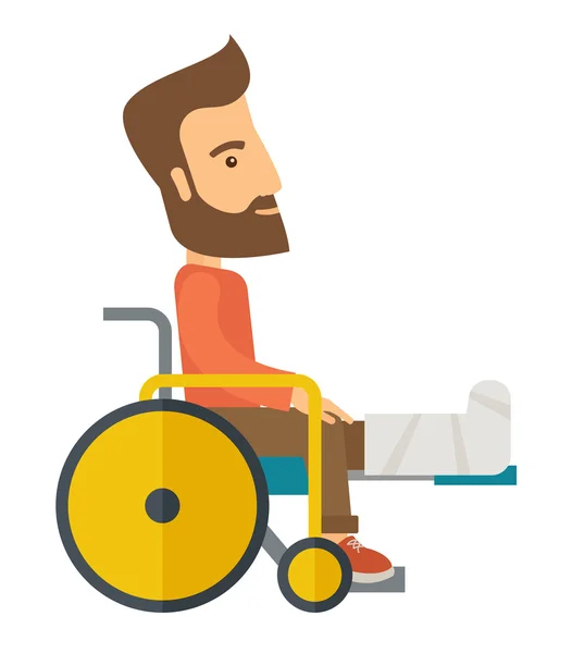 Man in a wheelchair — Stock Photo, Image