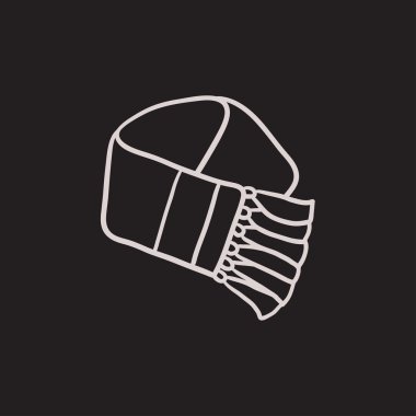 Eşarp kroki simgesi.