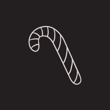 Şeker kamışı kroki simgesi.