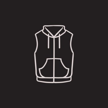 Ceket kroki simgesi yelek.