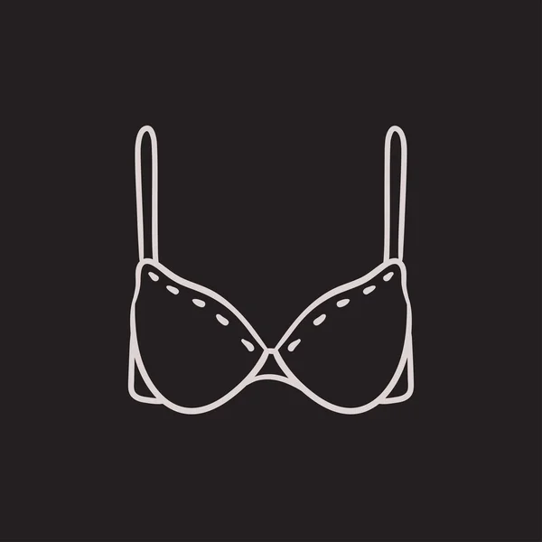 Vector hand drawn bra outline doodle icon. Lingerie sketch illustration for  print, web, mobile and infographics isolated on white background. Stock  Vector