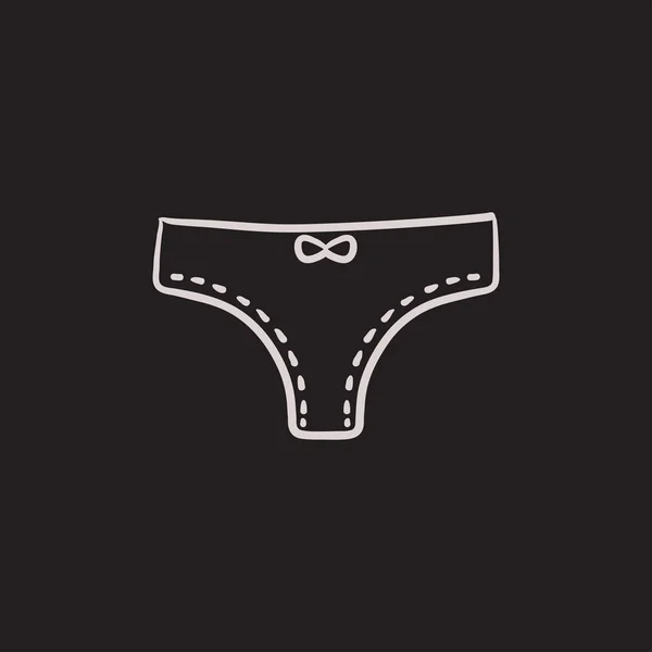 Panties sketch icon. — Stock Vector