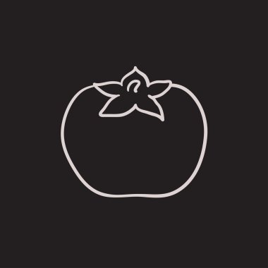 Domates kroki simgesi.