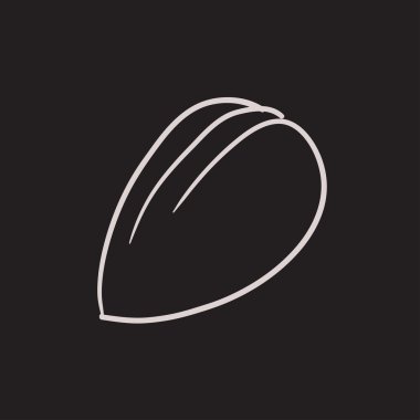 Badem kroki simgesi.