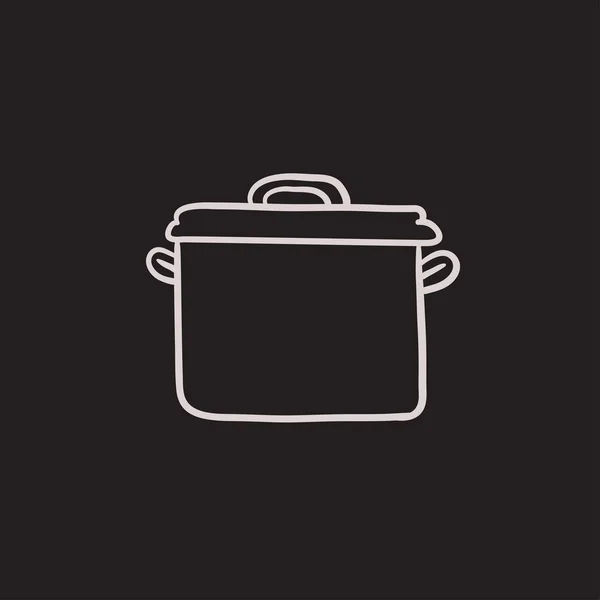 Steelpan schets pictogram. — Stockvector