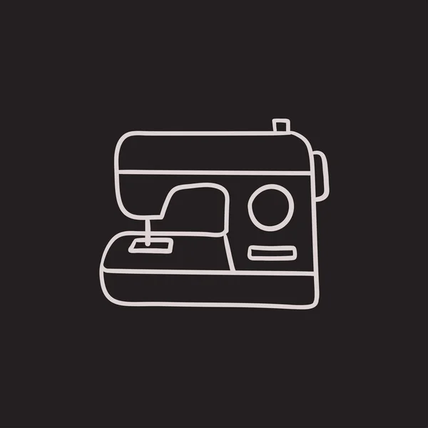 Icono de boceto de máquina de coser . — Archivo Imágenes Vectoriales