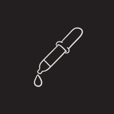 Pipet kroki simgesi.