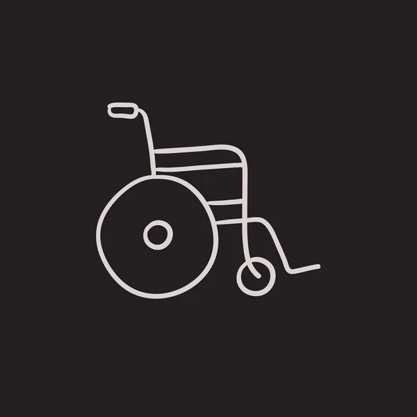 Wheelchair sketch icon. — Stock Vector