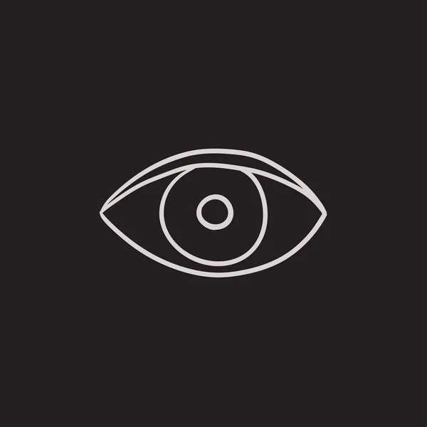 Eye sketch icon. — Stock Vector
