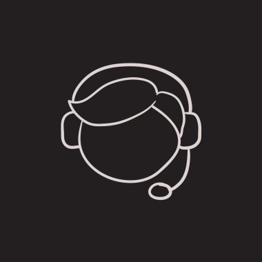 Müşteri Servisi kroki simgesini.