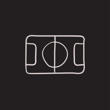 Stadyum düzeni kroki simgesi.