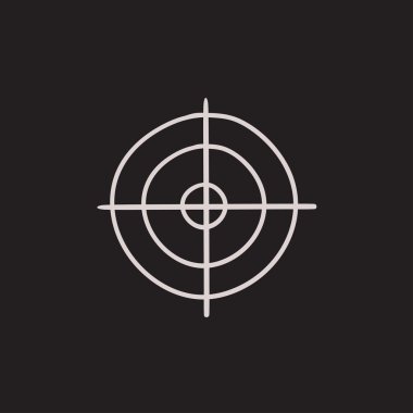 Çekim hedef kroki simgesini.