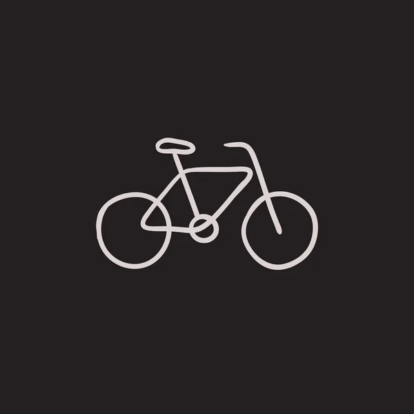 Bicicleta icono del boceto . — Vector de stock