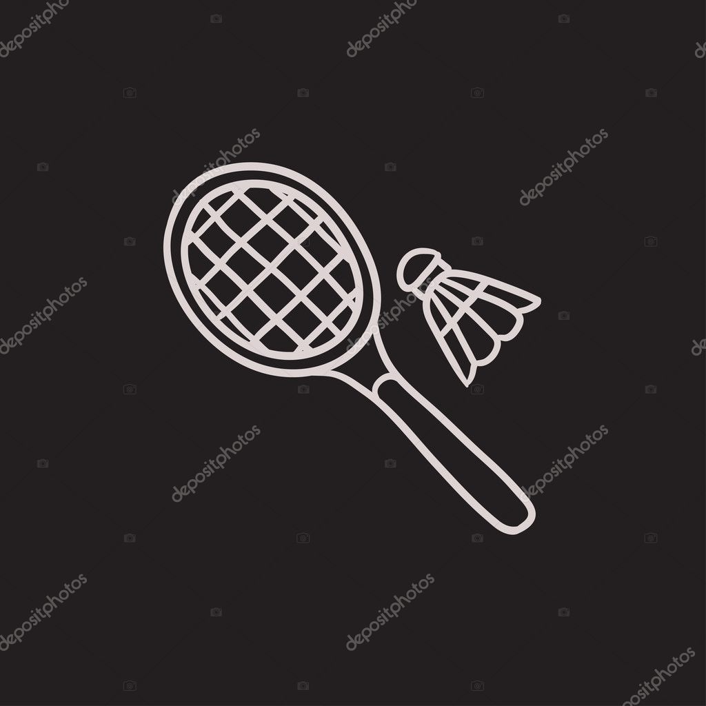 Badminton Racket Sketch Vector Images (over 400)