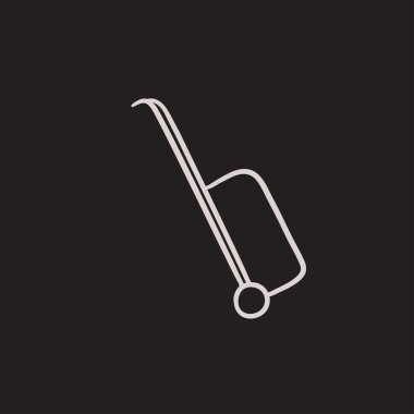 Bavul kroki simgesi.