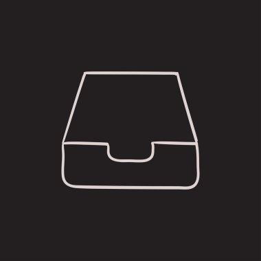 Posta kutusu kroki simgesi.