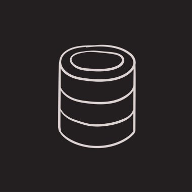 Bilgisayar sunucu kroki kutsal kişilerin resmi.