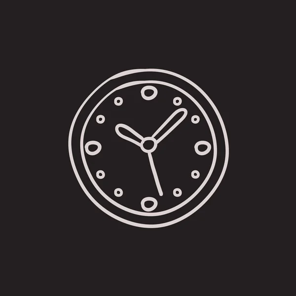 Ikone der Wanduhr. — Stockvektor