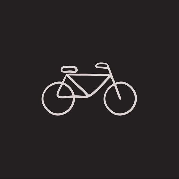 Bicicleta icono del boceto . — Vector de stock