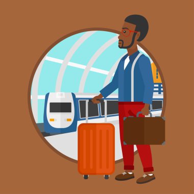 tren istasyonundaki adama.