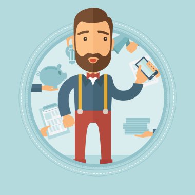 Yapmak için çalışan iş sahip.