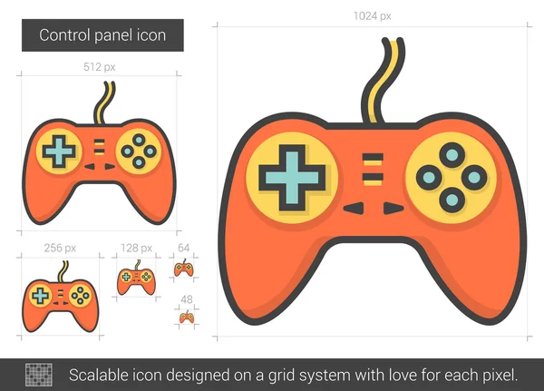 Icono de línea de juego . — Vector de stock