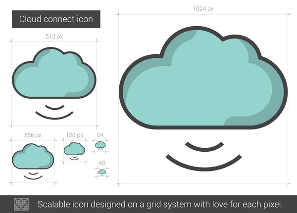 Cloud-Connect-Symbol. — Stockvektor